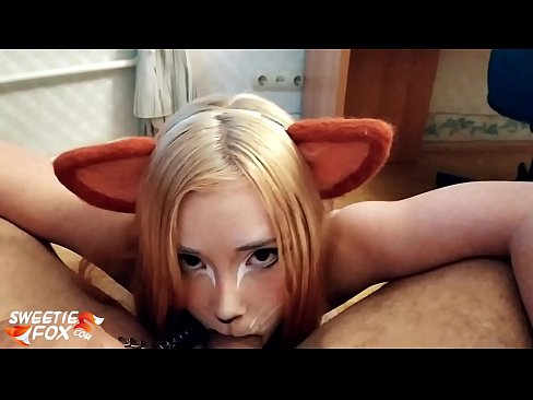 ❤️ Kitsune ingoia cazzo è cum in bocca ❤️ Video porno à noi